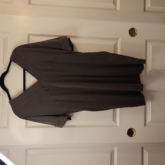 New In Women's Cotton Brown V-Neckline Short Sleeve Dress Size S - Picture 7 of 9